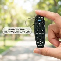 Porte-clés télécommande personnalisé en caoutchouc souple avec logo personnalisé pour TV et électronique, porte-clés promotionnel au design 3D