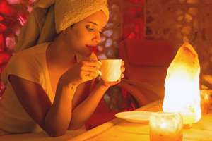 Lampe de sel de l'himalaya USB en forme de lampe sculptée à la main en gros style Fengshui sculpté à la main - Product Image 5