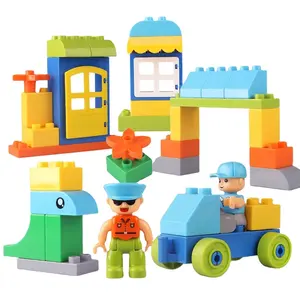 Set di mattoni in plastica ad incastro blocchi di costruzione educativi creativi per la sicurezza dei bambini grandi giocattoli Stem per ragazzi e ragazze