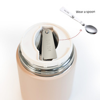 Thermos alimentaire de petite capacité en acier inoxydable isolé sous vide, récipient alimentaire, thermos alimentaire pour enfants