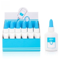 La colle blanche liquide sèche le bâton de colle transparent pour la bouteille adhésive non toxique de bricolage d'étudiant d'école avec la fermeture réglable de torsion faite à la main