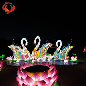 Linternas Tradicionales Chinas de Seda LED Impermeables para Diwali, Linternas Decorativas con Forma de Animales para Festivales y San Valentín - Product Image 5