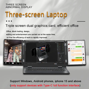 Nuevo Diseño 2025, Laptop Empresarial de Tres Pantallas de 16+10.5+10.5 Pulgadas, CPU Core I7 de 12.ª Generación, 64 GB de RAM, Canal Dual, 3 Monitores, Laptops 2025 - Product Image 5