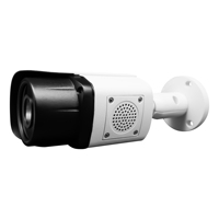 Caméra de sécurité AI 8MP couleur 30m POE Bullet Design avec carte SD et boîtier métallique bidirectionnel