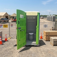 Toilettes portables en plastique chinoises à bas prix, toilettes mobiles d'extérieur pour location sur chantier