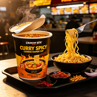 Popular 200g Thai Green Curry Ramen Instant Noodles Wholesale Southeast Asia Flavor Quick Meal