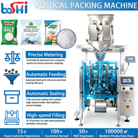 Verticale vorm-, vul- en verzegelmachines voor industrieel gebruik, geschikt voor 500 gram, 1 kg, 2 kg, 5 kg voedsel, zout, suiker, rijst, atta, granen, pulse en verpakkingsmachines.