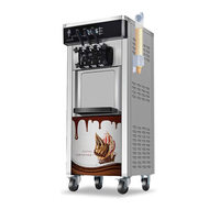 Machine à crème glacée commerciale avec table de grande capacité/autoportante/piédestal crème glacée molle automatique et sundae