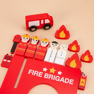 Juguetes Educativos para Niños Pequeños, Juguetes de Madera de Bomberos en 3D, Juguetes de Simulación para el Desarrollo Cerebral - Product Image 6