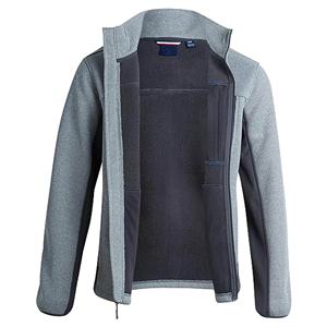 Giacche in Pile Grigio con Zip Spessa Personalizzate OEM per Uomo, <span class=keywords><strong>Abbigliamento</strong></span> Outdoor - Product Image 4