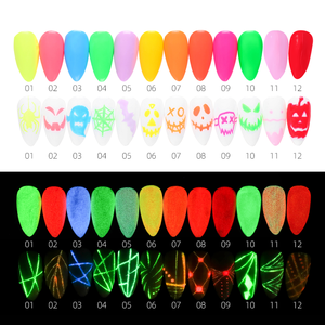 OEM Glow-In Gel scuro UV Liner 10ml fluorescente effetto Neon Nail Art disegno si immerge dalla massa luminosa di Gel ragno ad alto odore di pigmento - Product Image 4