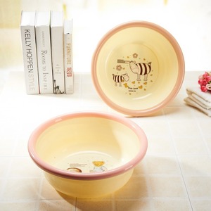 Plastic Washbasin <b>Round</b> Bear Pattern 1023AB Household <b>Basin</b> - Product Image 3