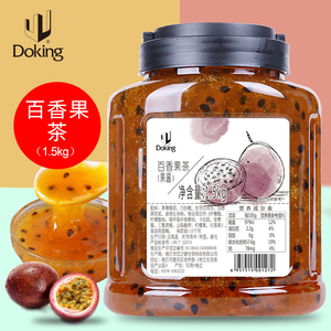 Doking 1,5 kg Botella de plástico de naturaleza y salud SALSA DE TÉ DE FRUTAS DE LA PASIÓN para té con leche y refrescos - Product Image 6