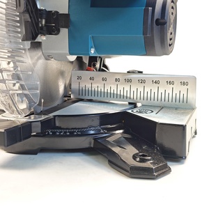 Scie à onglet coulissante sans fil Makkita <span class=keywords><strong>18V</strong></span> compatible, 210 mm, 3 vitesses, 45° ° /0 °   Coupe biseautée pour le travail du bois - Product Image 5