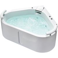 Baignoire Triangle en Acrylique avec Cascade, Jets de Massage et Fonction Bulles, Vente en Gros Usine