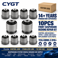 Kit de réparation de bras de suspension avant Tesla Model X 2016+ avec rotule et bagues de bras supérieur et inférieur – Pièces automobiles de remplacement