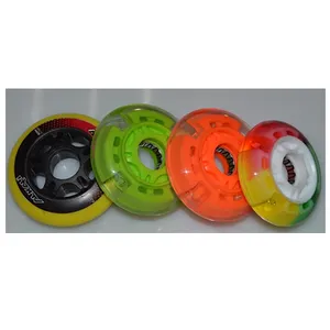 Inline Skate Led Wheel WithライトSparks 72*24ミリメートル76*24ミリメートル80*24ミリメートルSize Available