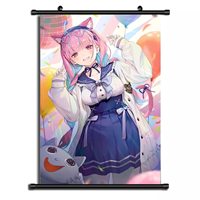Bonnes ventes conception personnalisée poteau en bois bannière murale suspendue toile unie tissu de défilement mural drapeaux et bannières promotionnels