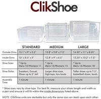 Lot de 18 organiseurs de rangement pour chaussures empilables, cubes à chaussures pliables et polyvalents pour baskets