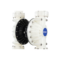 Pompe à membrane biomasse plastique de 3 pouces Revêtement anti-corrosif Boue Biogaz Digestat Transfert d'engrais liquide Pompe à port de 3 pouces