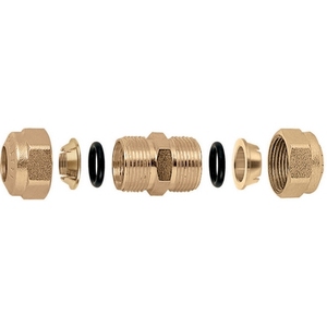 Raccordo a manicotto O-Ring per tubo in rame, connettore in ottone da 18 mm di diametro, giunto idraulico - Product Image 1