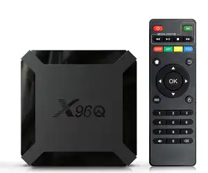 安卓最佳电视盒制造商供应商OEM ODM定制全球版超高清新畅销X96Q智能安卓电视盒