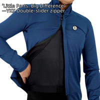 Chaqueta de Ciclismo Darevie Factory de 3 Capas, Tejido de Compresión, Cortavientos, Impermeable, con Cremallera Bidireccional