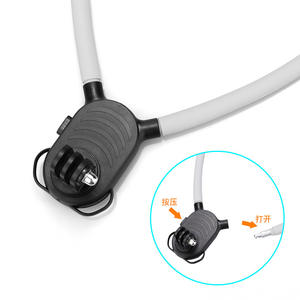 Soporte de Cuello de Silicona de Liberación Rápida para GoPro, Estabilización de Imagen para Transmisión en Vivo en Primera Persona, Cámaras de Acción Móviles - Product Image 1