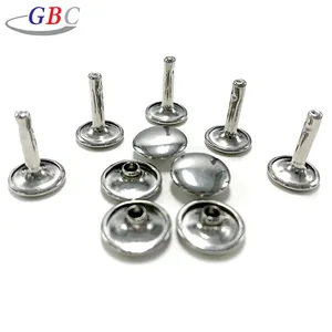Fancy different size double cap stainless steel pop rivet for leather