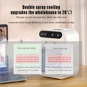 Nouveau design 2026 – Mini ventilateur rafraîchisseur d'air portable USB rechargeable en plastique pour table, idéal pour garage - Product Image 6