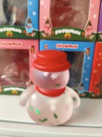 Jouet Squishy Bonhomme de Neige de Noël en Maltose, Anti-stress à Remontée Lente, Jouet Sensoriel Fidget, Jouet à Presser Doux en TPR Gelée