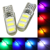 A80 12V Blitzlicht T10 Silikon 5730 6SMD 5630 Auto-Innenraumbeleuchtung W5W 194 Weiß Rot Blau LED Keillampe Parklicht
