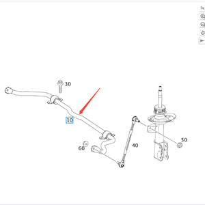 Barra stabilizzatrice anteriore antirollio per <span class=keywords><strong>Mercedes</strong></span> OEM 2463203411 - Product Image 4