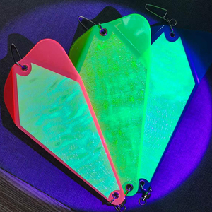 Planches de pêche triangulaires Alpha Wholesale ABS avec émerillon en acier inoxydable pour la pêche à la traîne et en lac - Product Image 4