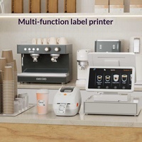 Imprimante thermique multifonctionnelle transfrontalière pour étiquettes adhésives, idéale pour les supermarchés, les salons de thé et les cafés