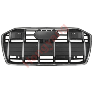 กระจังหน้ารถยนต์อะไหล่รถยนต์สำหรับรถ <span class=keywords><strong>Audi</strong></span> A6อัพเกรดเป็นกรอบสีดำมันวาว/แถบสีเงิน/Acc 2019 2020 2021 2022 <span class=keywords><strong>2023</strong></span> 2024 - Product Image 2
