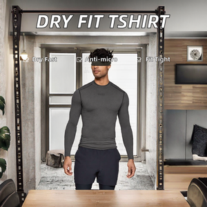 Camiseta de Secado Rápido Ajustada para Hombre, 180g, Tejido de Punto, Diseño Gráfico 3D, Ropa de Compresión, Serigrafía, Ropa de Compresión Gráfica al por Mayor - Product Image 3