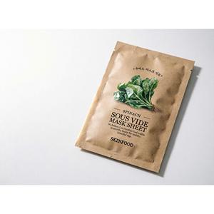Masque en tissu Skinfood Spinach Sous Vide, formule K-Beauty, tous types de peaux, soin quotidien - Product Image 1