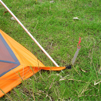 Piquets de tente en alliage de titane en forme de V ultralégers, résistants au vent, pour le camping en plein air