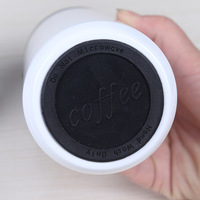 Gobelet et tasse à café durables et écologiques à double paroi isolés sous vide en acier inoxydable de 12oz/18oz pour les voyages