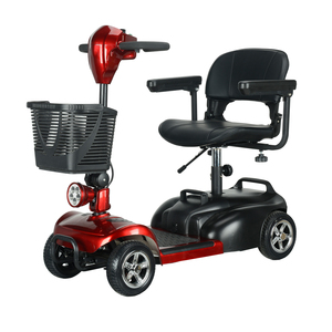 Scooter Eléctrico Plegable Portátil 2023 de 4 Ruedas con Motor sin Escobillas de 250W 24V AC-EST50040 con Cesta, 30km/h, Alcance de 20-40km - Product Image 2