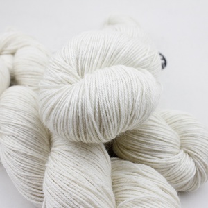 Lotus <strong>Yarns</strong> 400m/100g Merino Silk <strong>Ramie</strong> Sock Weight Blended Natural White for Hand Dye Hand Knitting <strong>Yarn</strong> for Hand Dye - Product Image 5