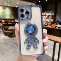 Créateur de luxe à la mode en stock prix usine astronaute astronaute support de téléphone portable mignon couverture étuis de téléphone portable