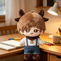 Poupée en peluche personnalisée à tenue interchangeable, figurine douce en tissu pour cadeau de Noël, vente en gros de marchandises