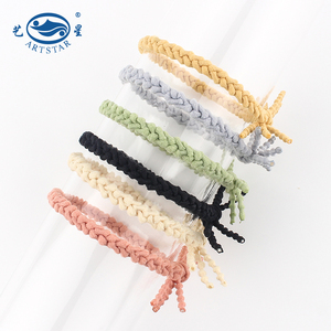 ที่นิยมถักผมเชือกน่ารักสีดำผูกโบว์วงผมยืดหยุ่นขายส่งน่ารักผูกผม - Product Image 3