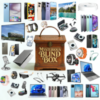 Boîte Mystère Surprise de Noël : 5 Pièces Aléatoires (Smartphone 5G, Tablette, Ordinateur Portable, Montre Connectée, Écouteurs) - Cadeau Chanceux