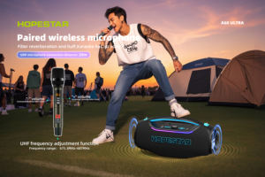 Speaker Nirkabel HOPESTAR A60ultra Daya Besar 450W Subwoofer Portabel Tahan Air Dengan Mikrofon untuk Pesta di Rumah - Product Image 3