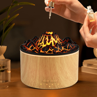 Humidificateur à vapeur de lave volcanique grande capacité pour hôtel et chambre, diffuseur d'aromathérapie à effet flamme, modèle à forte production de brume, vente en gros usine