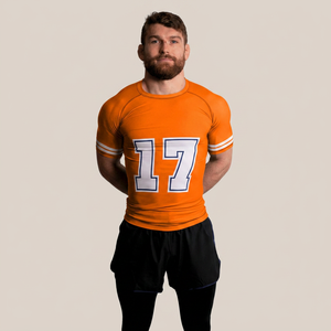 Professional <b>Men's</b> BJJ MMA Full Sleeve Rashguard <b>Compression</b> <b>Shirt</b> Anti-Bacterial Spandex/Polyester Customizable Training Wear - Product Image 1