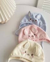 Gorro de Bebé Recién Nacido con Lindas Orejas de Conejo, Protección para las Orejas, Gorro de Algodón Suave Clase A, Gorro para Bebé Amigable con la Piel, Primavera y Otoño